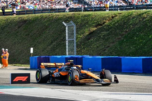 Formula 1 Budapest Hungary, 20 07 2024 Lando Norris 4 next to the track, McLaren Formula 1 Team Formula 1 Budapest Hungary, 20 07 2024 Copyright: xBEAUTIFULxSPORTS Erlhofx