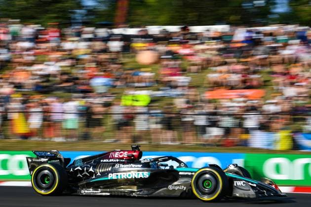 Formula 1 Budapest Hungary, 20 07 2024 George Russell 63, Mercedes AMG Petronas F1 Team Formula 1 Budapest Hungary, 20 07 2024 Copyright: xBEAUTIFULxSPORTS Erlhofx