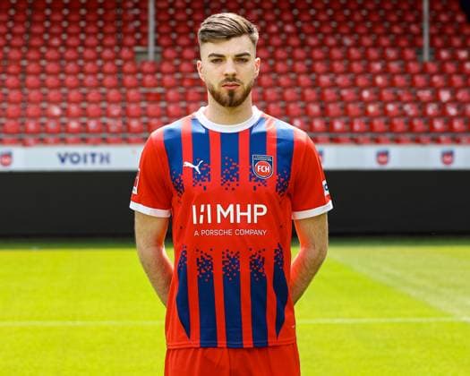 GER FC Heidenheim 1846 1 Bundesliga, Portraettermin 2024 2025, 19 07 2024, Julian Niehues FC Heidenheim 16 DFB DFL regulations prohibit any use of photographs as image sequences and or quasi video GER FC Heidenheim 1846 1 Bundesliga, Portraettermin 2024 2025, 19 07 2024 Heidenheim Copyright: xEibner-Pressefoto RogerxBuerkex EP_RBE