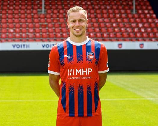 GER FC Heidenheim 1846 1 Bundesliga, Portraettermin 2024 2025, 19 07 2024, Lennard Maloney FC Heidenheim 33 DFB DFL regulations prohibit any use of photographs as image sequences and or quasi video GER FC Heidenheim 1846 1 Bundesliga, Portraettermin 2024 2025, 19 07 2024 Heidenheim Copyright: xEibner-Pressefoto RogerxBuerkex EP_RBE