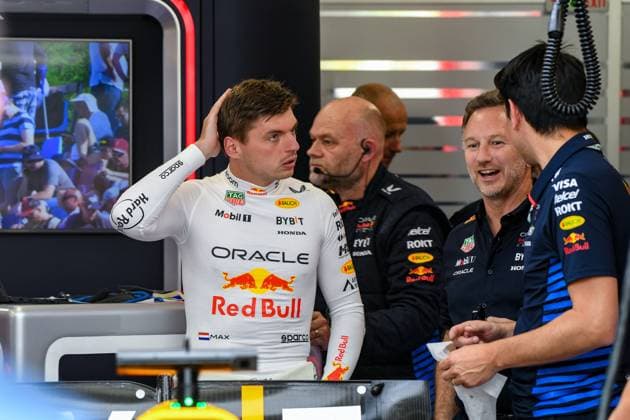 Formula 1 Budapest Hungary, 20 07 2024 Max Verstappen 1, Oracle Red Bull Racing and Christian Horner, Team Principal Oracle Red Bull Racing Formula 1 Budapest Hungary, 20 07 2024 Copyright: xBEAUTIFULxSPORTS Erlhofx
