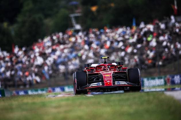 55 Carlos Sainz ESP, Scuderia Ferrari HP , F1 Grand Prix of Hungary at Hungaroring on July 20, 2024 in Budapest, Hungary Photo by HOCH ZWEI Budapest Hungary