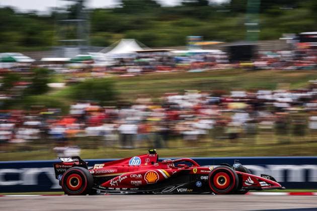 55 Carlos Sainz ESP, Scuderia Ferrari HP , F1 Grand Prix of Hungary at Hungaroring on July 20, 2024 in Budapest, Hungary Photo by HOCH ZWEI Budapest Hungary