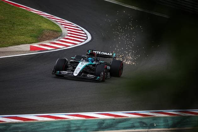 63 George Russell GBR, Mercedes AMG Petronas F1 Team , F1 Grand Prix of Hungary at Hungaroring on July 20, 2024 in Budapest, Hungary Photo by HOCH ZWEI Budapest Hungary