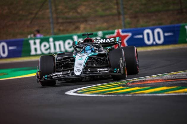 63 George Russell GBR, Mercedes AMG Petronas F1 Team , F1 Grand Prix of Hungary at Hungaroring on July 20, 2024 in Budapest, Hungary Photo by HOCH ZWEI Budapest Hungary