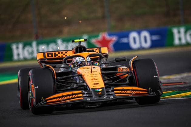4 Lando Norris GBR, McLaren Formula 1 Team , F1 Grand Prix of Hungary at Hungaroring on July 20, 2024 in Budapest, Hungary Photo by HOCH ZWEI Budapest Hungary