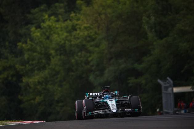 63 George Russell GBR, Mercedes AMG Petronas F1 Team , F1 Grand Prix of Hungary at Hungaroring on July 20, 2024 in Budapest, Hungary Photo by HOCH ZWEI Budapest Hungary