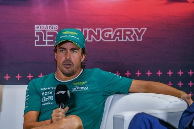 Formula 1 Budapest Hungary, 20 07 2024 Fernando Alonso 14, Aston Martin Aramco F1 Team at the press conference Formula 1 Budapest Hungary, 20 07 2024 Copyright: xBEAUTIFULxSPORTS Erlhofx