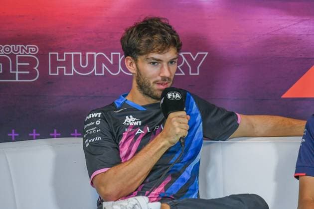 Formula 1 Budapest Hungary, 20 07 2024 Pierre Gasly 10, BWT Alpine F1 Team at the press conference Formula 1 Budapest Hungary, 20 07 2024 Copyright: xBEAUTIFULxSPORTS Erlhofx