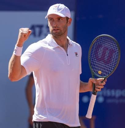 International Tennis match - EFG Swiss Open Gstaad Gstaad Switzerland, 07 20 2024: Quentin Halys (FRA) in semi final against Jan-Lennard Struff (GER) during EFG Swiss Open. during EFG Swiss Open Gstaad, International Tennis match in Gstaad, Switzerland, July 20 2024 Gstaad Switzerland  Copyright: xIPAxSport ABACAx
