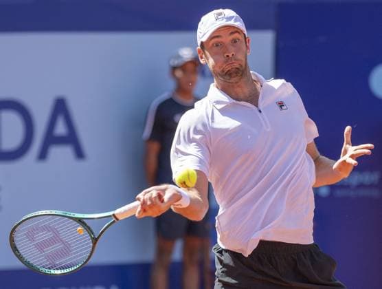 International Tennis match - EFG Swiss Open Gstaad Gstaad Switzerland, 07 20 2024: Quentin Halys (FRA) in semi final against Jan-Lennard Struff (GER) during EFG Swiss Open. during EFG Swiss Open Gstaad, International Tennis match in Gstaad, Switzerland, July 20 2024 Gstaad Switzerland  Copyright: xIPAxSport ABACAx