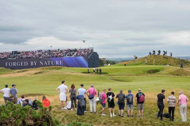 20th July 2024; Royal Troon Golf Club, Troon, South Ayrshire, Scotland; The Open Championship Round 3; Younghan Song putts on the 8th hole  ActionPlus12670020 StevenxFlynn