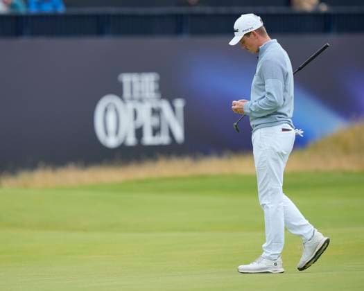 20th July 2024; Royal Troon Golf Club, Troon, South Ayrshire, Scotland; The Open Championship Round 3; Daniel Hillier on the 18th green  ActionPlus12670031 StevenxFlynn