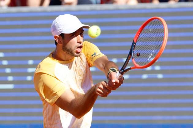 BASTAD, SWEDEN 20240720 Portugals Nuno Borges during Saturdays mens singles semi-final against Argentinas Thiago Agustin Tirante at the Nordea Open in Bastad BASTAD SWEDEN x9200x  Copyright: xAdamxIhse TTx NORDEA OPEN BASTAD