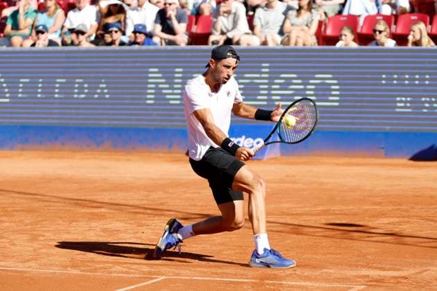 BASTAD, SWEDEN 20240720 Argentinas Thiago Agustin Tirante during Saturdays mens singles semi-final against Portugals Nuno Borges at the Nordea Open in Bastad BASTAD SWEDEN x9200x  Copyright: xAdamxIhse TTx NORDEA OPEN BASTAD