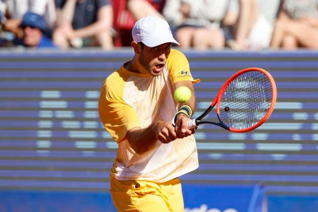 BASTAD, SWEDEN 20240720 Portugals Nuno Borges during Saturdays mens singles semi-final against Argentinas Thiago Agustin Tirante at the Nordea Open in Bastad BASTAD SWEDEN x9200x  Copyright: xAdamxIhse TTx NORDEA OPEN BASTAD