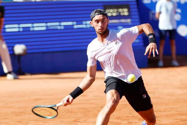 Argentina s Thiago Agustin Tirante during Saturday s semifinal in the men s singles against Portugal s Nuno Borges in the Nordea Open in Bastad, Sweden on july 20, 2024 BASTAD SWEDEN x9200x  Copyright: xAdamxIhse TTx SWEDEN TENNIS BASTAD OPEN
