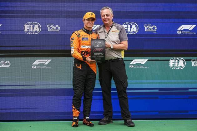NORRIS Lando (gbr), McLaren F1 Team MCL38, portrait during the Formula 1 Hungarian Grand Prix 2024, 13th round of the 2024 Formula One World Championship, WM, Weltmeisterschaft from July 19 to 21, 2024 on the Hungaroring, in Mogyorod, Hungary - F1 - HUNGARIAN GRAND PRIX 2024 DPPI Panoramic  240720_R13_UNGHERIA_DP_EA020829