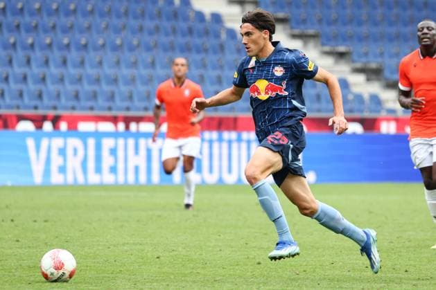 SOCCER - RBS vs Sheffield, test match SALZBURG,AUSTRIA,20.JUL.24 - SOCCER - ADMIRAL Bundesliga, Championship, Red Bull Salzburg vs Sheffield Wednesday, test match. Image shows Roko Simic (RBS).  GEPAxpictures xDavidxGeieregger