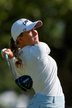 DANA Open SYLVANIA, OHIO - JULY 20: Kaitlyn Papp Budde of Austin, Texas hits from the 3rd tee during the third round of the DANA Open golf tournament at Highland Meadows Golf Club in Sylvania, Ohio USA, on Friday, July 20, 2024. Sylvania Ohio United States  Copyright: xAmyxLemusx originalFilename:lemus-danaopen240720_npcg6.jpg