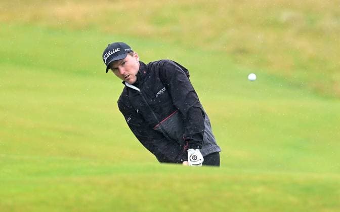 Russell Henley on the 16th fairway The British Open Championship, Day Three, Golf, Royal Troon, Troon, UK - 20 July 2024  Copyright: xGreigxCowie Shutterstockx 14587997bp
