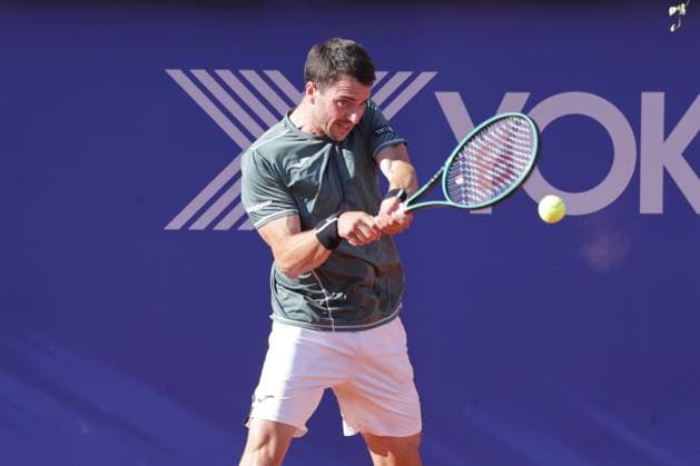 Tennis Men ATP, Tennis Men Tour 500 European Open Hamburg, Hamburg Open ATP 500 2024 , 20 07 2024 , Semifinals , Pedro Martinez ESP plays a backhand Copyright: FernandoxSoares