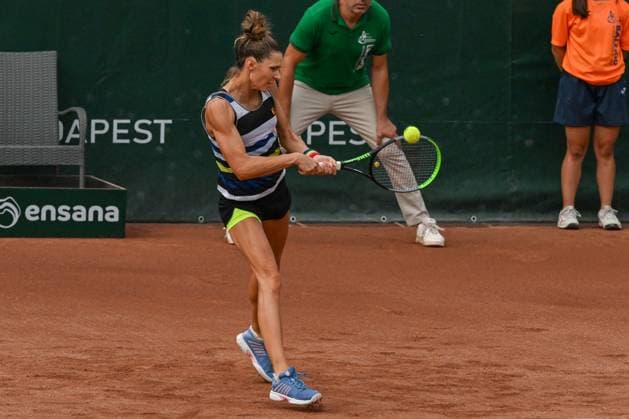 Hungary: Katarzyna Piter (POL) playing duo with Fanny Stollar (HUN) during the semifinal match vs. Anna Danilina(KAZ) and Irina Khromacheva at the WTA250 Hungarian Gran Prix Tennis on 20th July 2024 at Romai Teniszakademia, Budapest, Hungary International Tennis match - WTA, Tennis Damen Hungarian Grand Prix - Semifinal  - ZUMAp169 20240720_zsa_p169_304 Copyright: xVincenzoxOrlando IPAxSportx