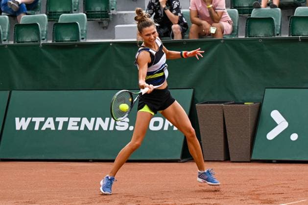 Hungary: Katarzyna Piter (POL) playing duo with Fanny Stollar (HUN) during the semifinal match vs. Anna Danilina(KAZ) and Irina Khromacheva at the WTA250 Hungarian Gran Prix Tennis on 20th July 2024 at Romai Teniszakademia, Budapest, Hungary International Tennis match - WTA, Tennis Damen Hungarian Grand Prix - Semifinal  - ZUMAp169 20240720_zsa_p169_311 Copyright: xVincenzoxOrlando IPAxSportx