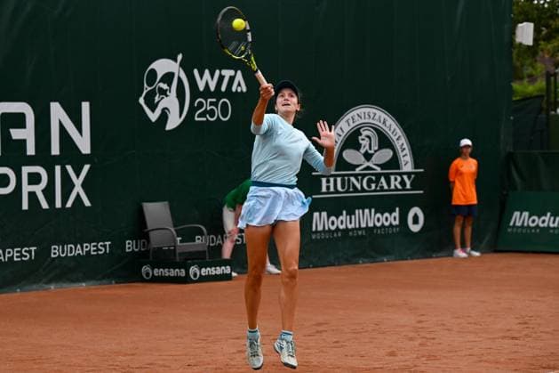 Hungary: Anna Danilina(KAZ) playing duo with Irina Khromacheva during the semifinal match vs. Katarzyna Piter (POL) and Fanny Stollar (HUN) at the WTA250 Hungarian Gran Prix Tennis on 20th July 2024 at Romai Teniszakademia, Budapest, Hungary International Tennis match - WTA, Tennis Damen Hungarian Grand Prix - Semifinal  - ZUMAp169 20240720_zsa_p169_327 Copyright: xVincenzoxOrlando IPAxSportx