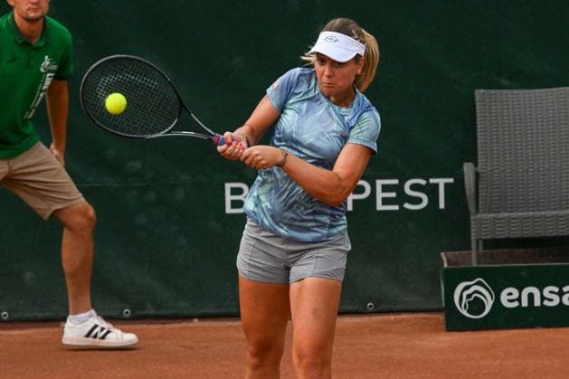 Hungary: Katarzyna Piter (POL) playing duo with Fanny Stollar (HUN) during the semifinal match vs. Anna Danilina(KAZ) and Irina Khromacheva at the WTA250 Hungarian Gran Prix Tennis on 20th July 2024 at Romai Teniszakademia, Budapest, Hungary International Tennis match - WTA, Tennis Damen Hungarian Grand Prix - Semifinal  - ZUMAp169 20240720_zsa_p169_344 Copyright: xVincenzoxOrlando IPAxSportx