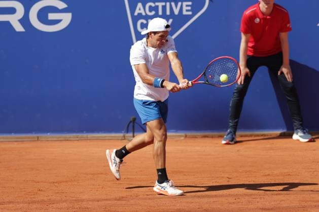 Tennis Men ATP, Tennis Men Tour 500 European Open Hamburg, Hamburg Open ATP 500 2024 , 20 07 2024 , Semifinals , Sebastian Baez ARG plays a backhand Copyright: FernandoxSoares