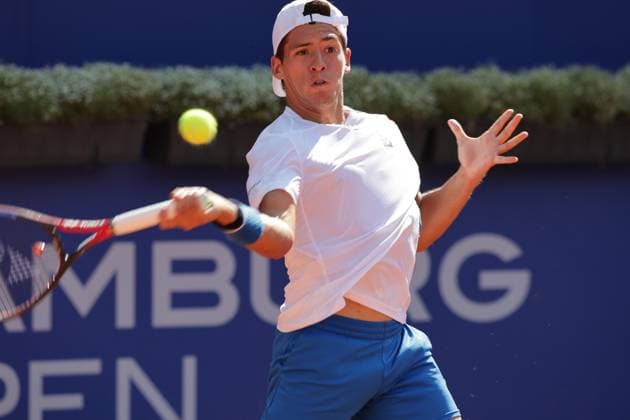 Tennis Men ATP, Tennis Men Tour 500 European Open Hamburg, Hamburg Open ATP 500 2024 , 20 07 2024 , Semifinals , Sebastian Baez ARG plays a forehand Copyright: FernandoxSoares