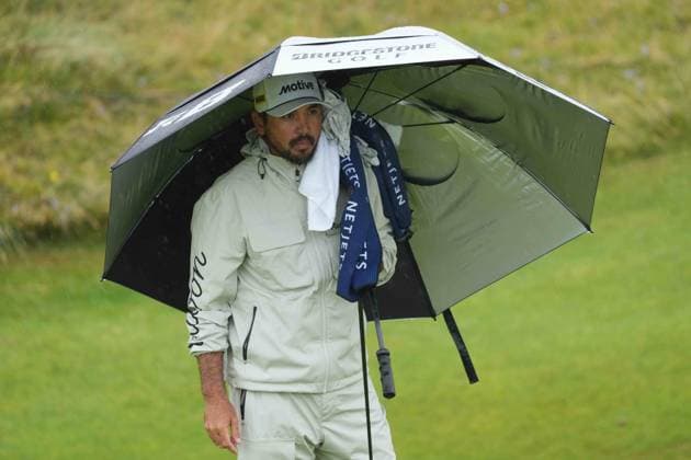 Jason Day on the 8th green. The British Open Championship, Day Three, Golf, Royal Troon, Troon, UK - 20 July 2024  Copyright: xStuartxWallace Shutterstockx 14588004av