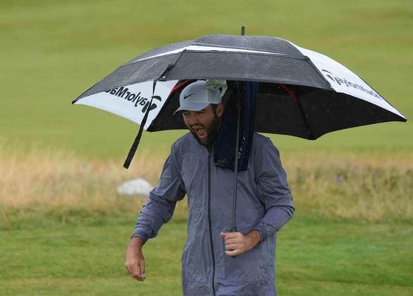 Scotty Scheffler on the 8th green. The British Open Championship, Day Three, Golf, Royal Troon, Troon, UK - 20 July 2024  Copyright: xStuartxWallace Shutterstockx 14588004at