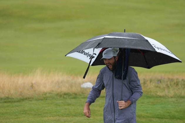 Scotty Scheffler on the 8th green. The British Open Championship, Day Three, Golf, Royal Troon, Troon, UK - 20 July 2024  Copyright: xStuartxWallace Shutterstockx 14588004au