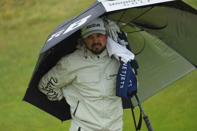 Jason Day on the 8th green. The British Open Championship, Day Three, Golf, Royal Troon, Troon, UK - 20 July 2024  Copyright: xStuartxWallace Shutterstockx 14588004ay
