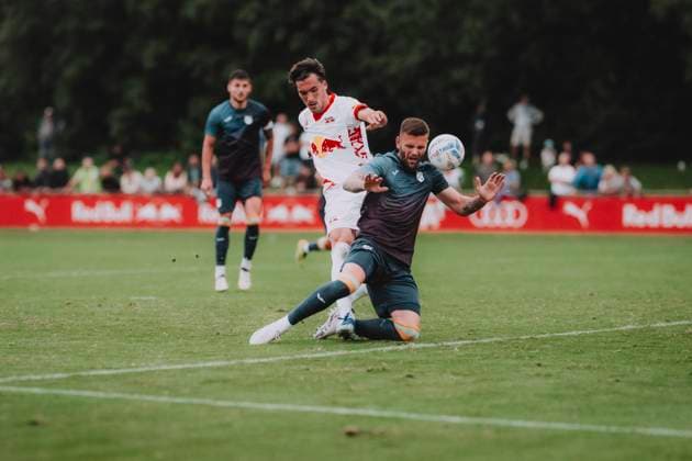 Pre-Season Friendly Match FC Red Bull Salzburg vs HNK Rijeka KUCHL, AUSTRIA - JULY 17: Roko Simic of FC Red Bull Salzburg during a pre-season friendly match between FC Red Bull Salzburg and HNK Rijeka on July 17, 2024 in Anif, Austria. Copyright: xx DSC_4327