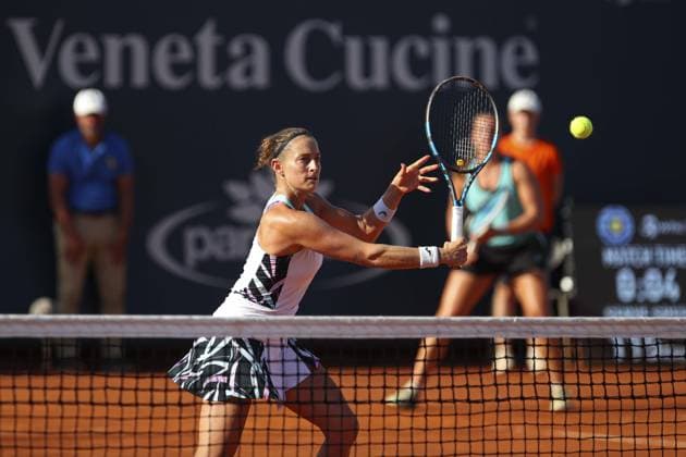 Yvonne Cavalle Reimers in action during Palermo Open Ladies WTA, Tennis Damen 250, International Tennis match in Palermo, Italy, July 20 2024  Copyright: xMassimilianoxCarnabuci IPAxSportx xx IPA_48143653 IPA_Agency_IPA48143653