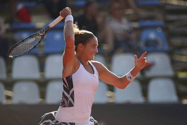 Yvonne Cavalle Reimers celebration during Palermo Open Ladies WTA, Tennis Damen 250, International Tennis match in Palermo, Italy, July 20 2024  Copyright: xMassimilianoxCarnabuci IPAxSportx xx IPA_48143708 IPA_Agency_IPA48143708