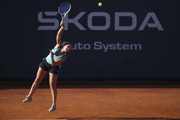 Aurora Zantedeschi in action during Palermo Open Ladies WTA, Tennis Damen 250, International Tennis match in Palermo, Italy, July 20 2024  Copyright: xMassimilianoxCarnabuci IPAxSportx xx IPA_48143730 IPA_Agency_IPA48143730