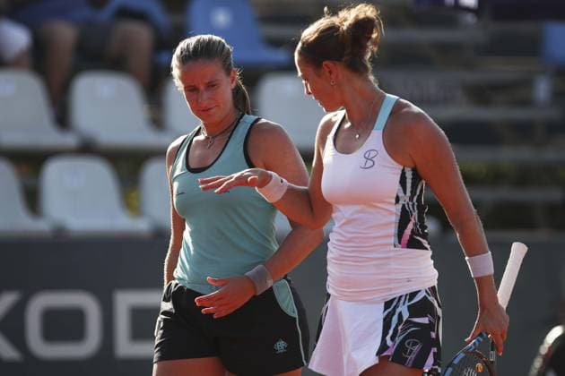 Aurora Zantedeschi and Yvonne Cavalle Reimers during Palermo Open Ladies WTA, Tennis Damen 250, International Tennis match in Palermo, Italy, July 20 2024  Copyright: xMassimilianoxCarnabuci IPAxSportx xx IPA_48143738 IPA_Agency_IPA48143738