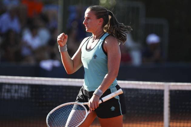 Aurora Zantedeschi in action during Palermo Open Ladies WTA, Tennis Damen 250, International Tennis match in Palermo, Italy, July 20 2024  Copyright: xMassimilianoxCarnabuci IPAxSportx xx IPA_48143751 IPA_Agency_IPA48143751