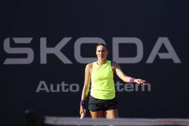 Aleksandra Panova in action during Palermo Open Ladies WTA, Tennis Damen 250, International Tennis match in Palermo, Italy, July 20 2024  Copyright: xMassimilianoxCarnabuci IPAxSportx xx IPA_48143754 IPA_Agency_IPA48143754