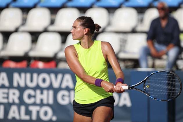 Aleksandra Panova in action during Palermo Open Ladies WTA, Tennis Damen 250, International Tennis match in Palermo, Italy, July 20 2024  Copyright: xMassimilianoxCarnabuci IPAxSportx xx IPA_48143756 IPA_Agency_IPA48143756