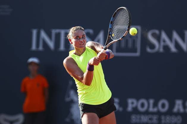 Aleksandra Panova in action during Palermo Open Ladies WTA, Tennis Damen 250, International Tennis match in Palermo, Italy, July 20 2024  Copyright: xMassimilianoxCarnabuci IPAxSportx xx IPA_48143784 IPA_Agency_IPA48143784