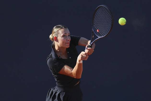 Yana Sizikova in action during Palermo Open Ladies WTA, Tennis Damen 250, International Tennis match in Palermo, Italy, July 20 2024  Copyright: xMassimilianoxCarnabuci IPAxSportx xx IPA_48143887 IPA_Agency_IPA48143887