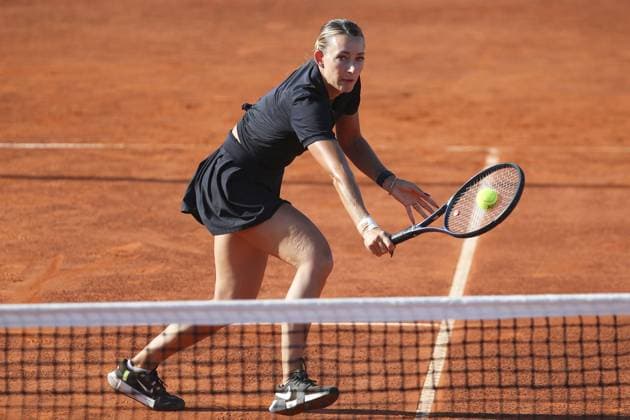 Yana Sizikova in action during Palermo Open Ladies WTA, Tennis Damen 250, International Tennis match in Palermo, Italy, July 20 2024  Copyright: xMassimilianoxCarnabuci IPAxSportx xx IPA_48143904 IPA_Agency_IPA48143904