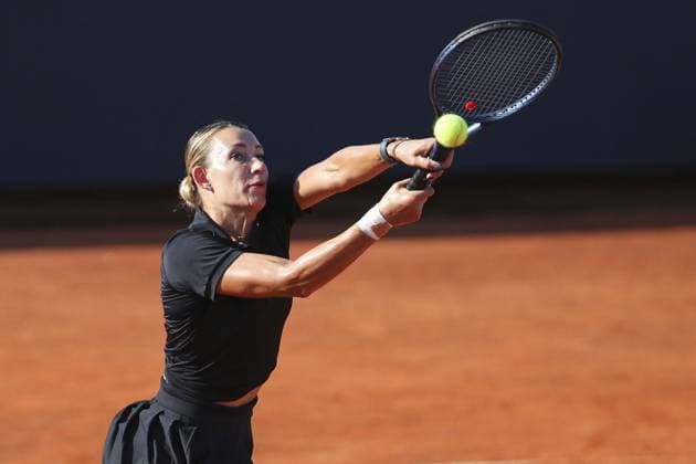 Yana Sizikova in action during Palermo Open Ladies WTA, Tennis Damen 250, International Tennis match in Palermo, Italy, July 20 2024  Copyright: xMassimilianoxCarnabuci IPAxSportx xx IPA_48143907 IPA_Agency_IPA48143907