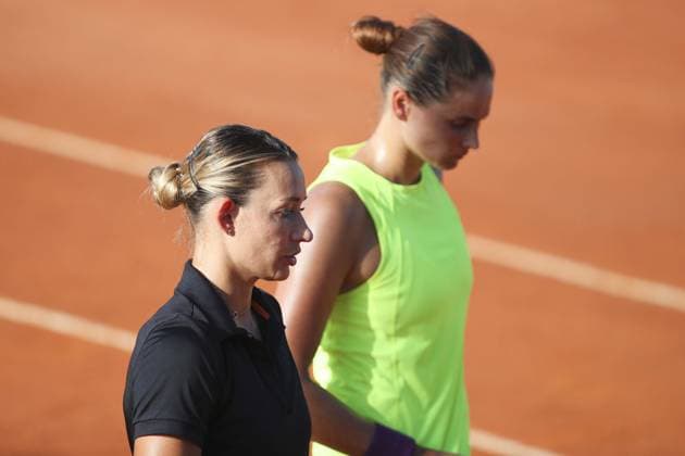 Yana Sizikova and Aleksandra Panova during Palermo Open Ladies WTA, Tennis Damen 250, International Tennis match in Palermo, Italy, July 20 2024  Copyright: xMassimilianoxCarnabuci IPAxSportx xx IPA_48143917 IPA_Agency_IPA48143917