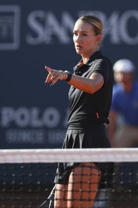 Yana Sizikova in action during Palermo Open Ladies WTA, Tennis Damen 250, International Tennis match in Palermo, Italy, July 20 2024  Copyright: xMassimilianoxCarnabuci IPAxSportx xx IPA_48143920 IPA_Agency_IPA48143920